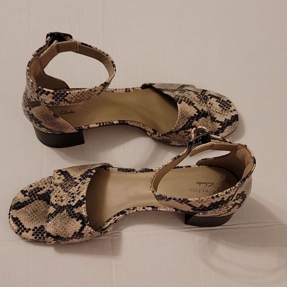 BRAND NEW CLARKS ELISA DEBRA WOMEN'S BLOCK HEEL SANDALS - Picture 9 of 14